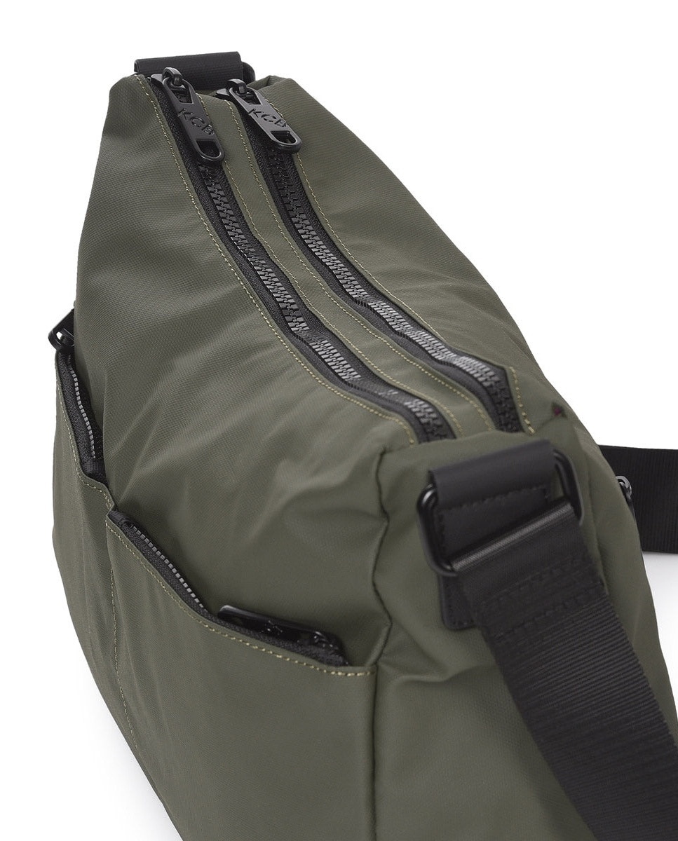 Bandolera dual grande color khaki de mujer - Kcb - Kaki Kaki-3