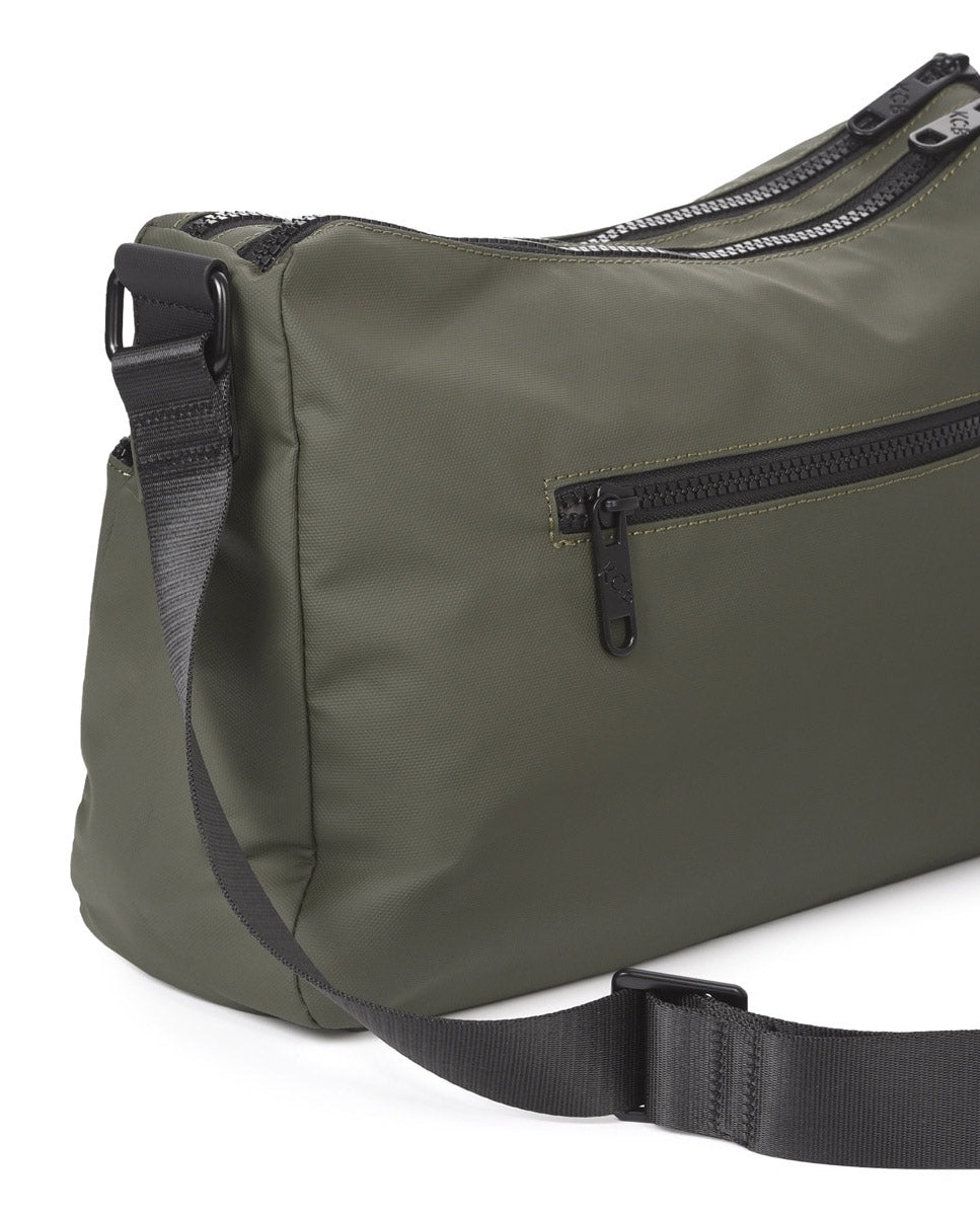 Bandolera dual grande color khaki de mujer - Kcb - Kaki Kaki-2