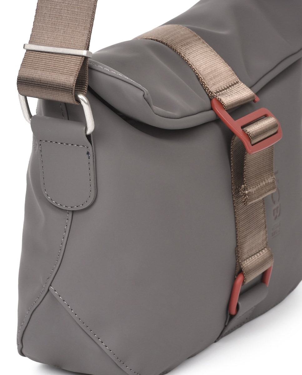Bandolera chain antirrobo pequeña color gris de mujer - Kcb - Gris Gris-7