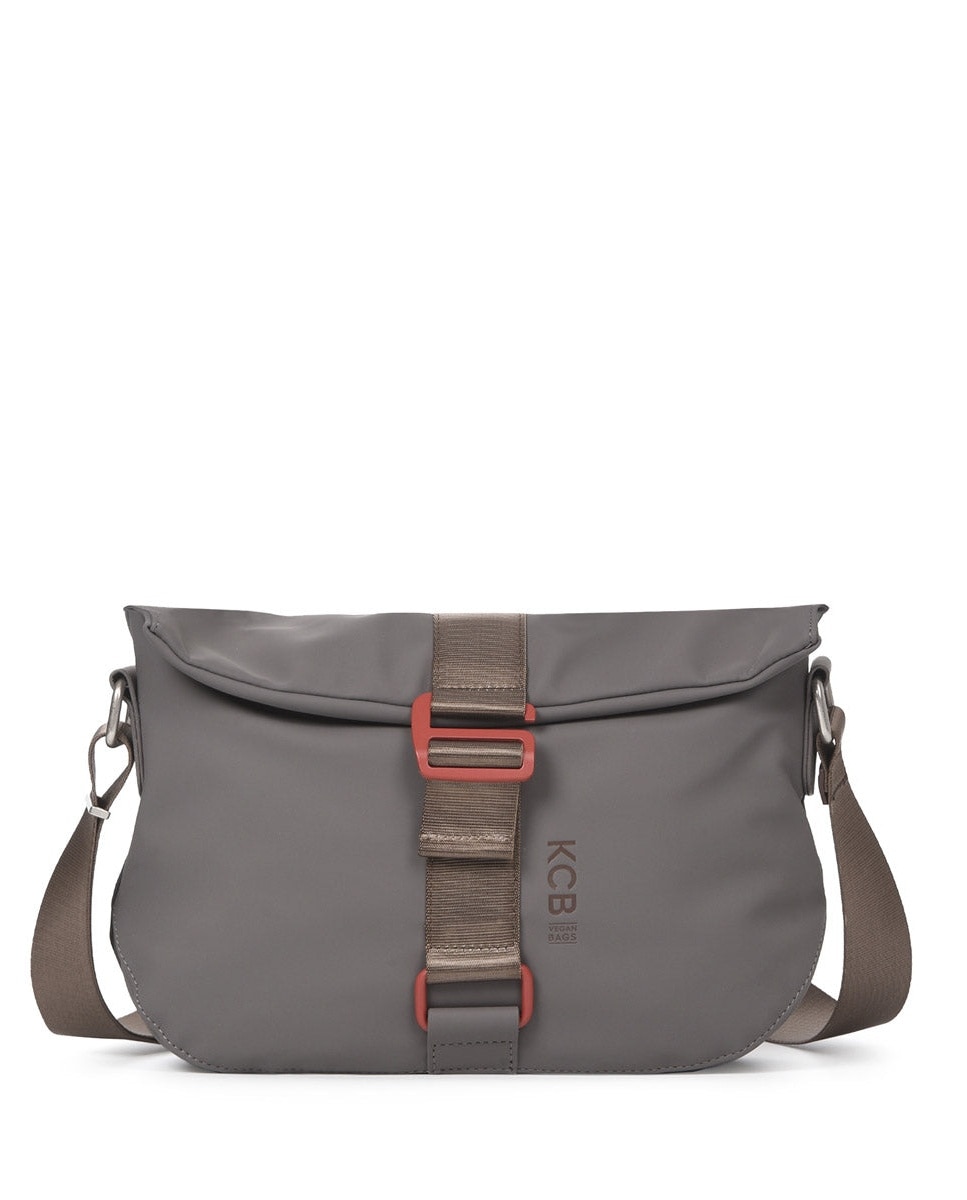 Bandolera chain antirrobo grande color gris de mujer - Kcb - Gris Gris-1