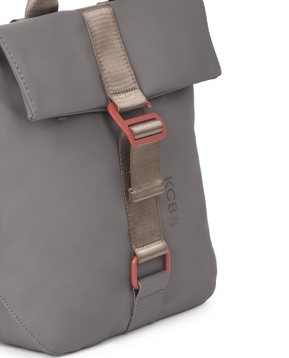 Mochila chain antirrobo pequeña color gris de mujer - Kcb - Gris Gris-3