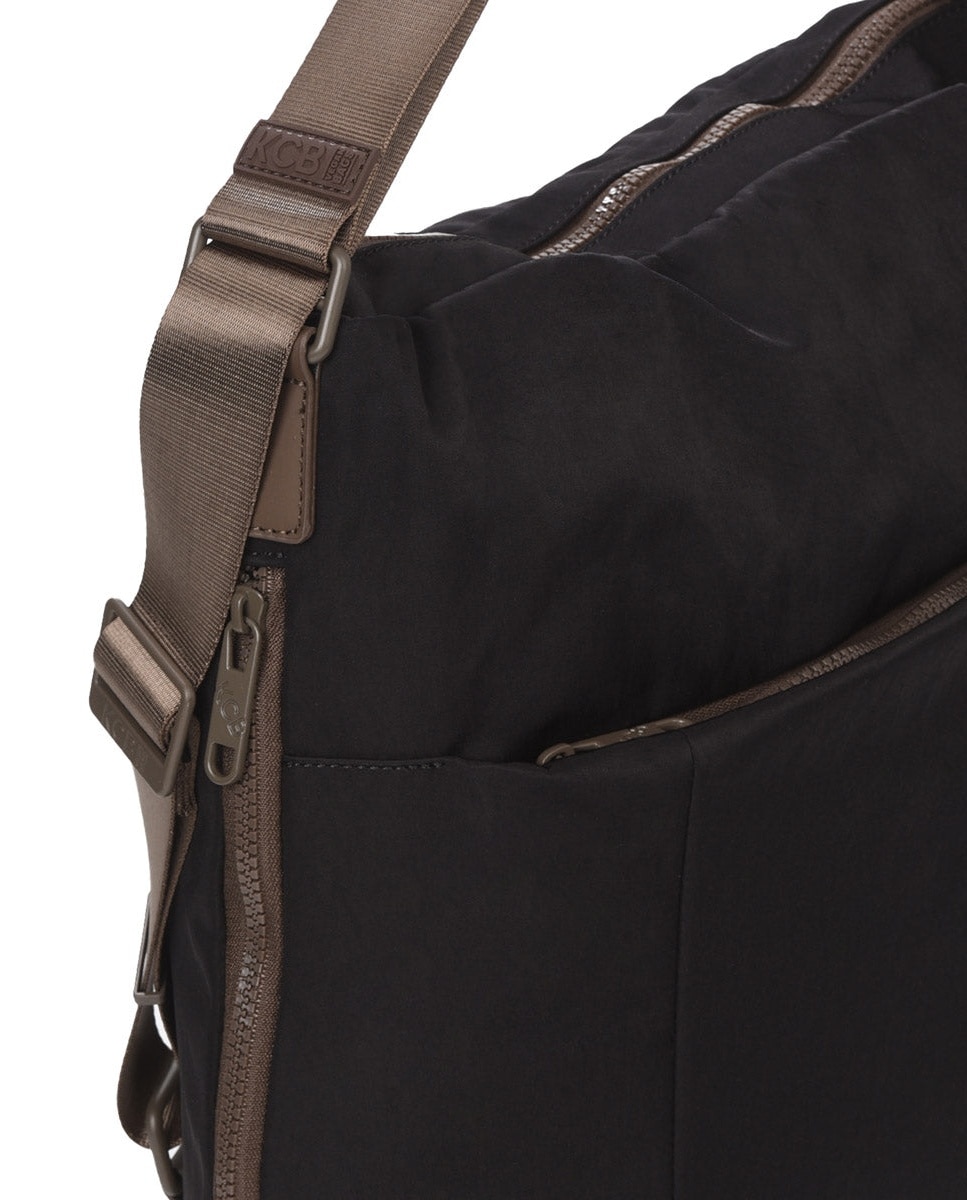 Bolso de hombro balloon mochila color de mujer - Kcb - Negro Negro-3
