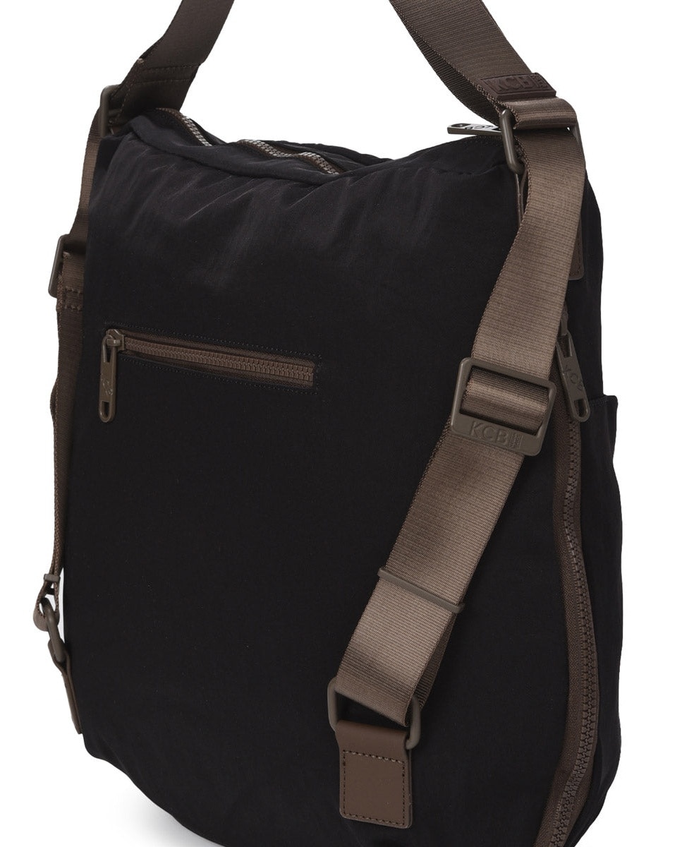 Bolso de hombro balloon mochila color de mujer - Kcb - Negro Negro-2