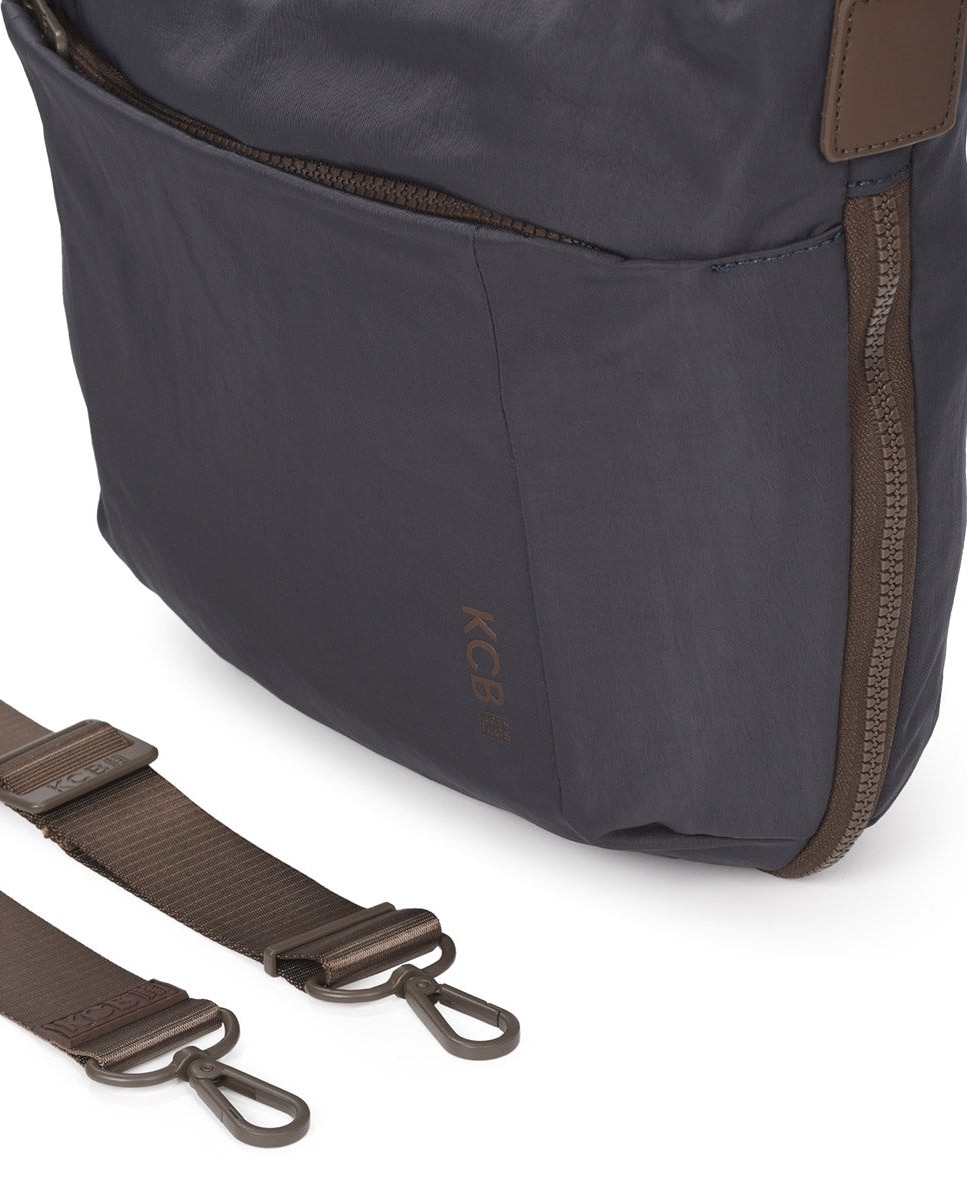 Bolso de hombro balloon color grisazul de mujer - Kcb - Azul / Gris Azul / Gris-3