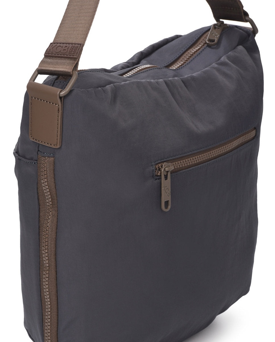 Bolso de hombro balloon color grisazul de mujer - Kcb - Azul / Gris Azul / Gris-2