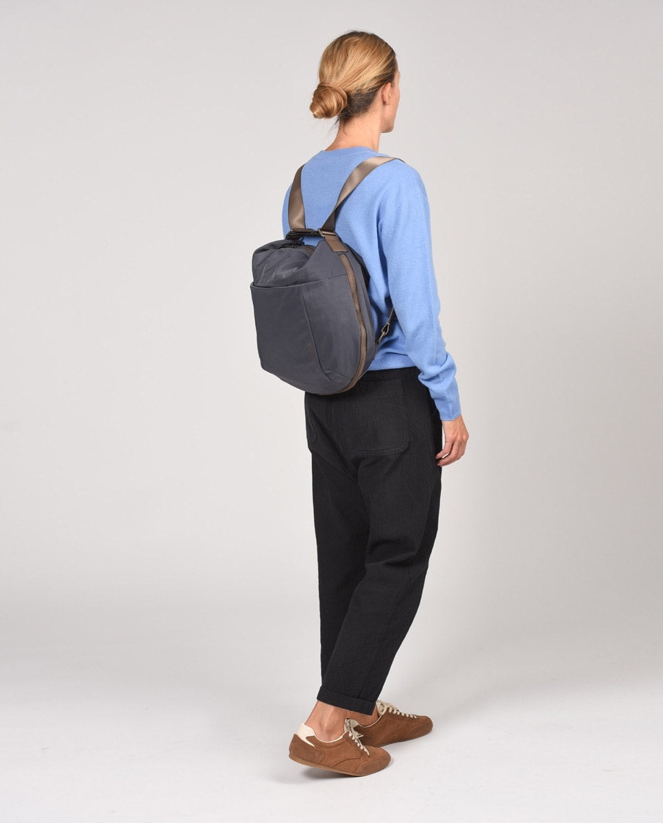 Bolso de hombro balloon mochila color grisazul de mujer - Kcb - Azul / Gris Azul / Gris-7