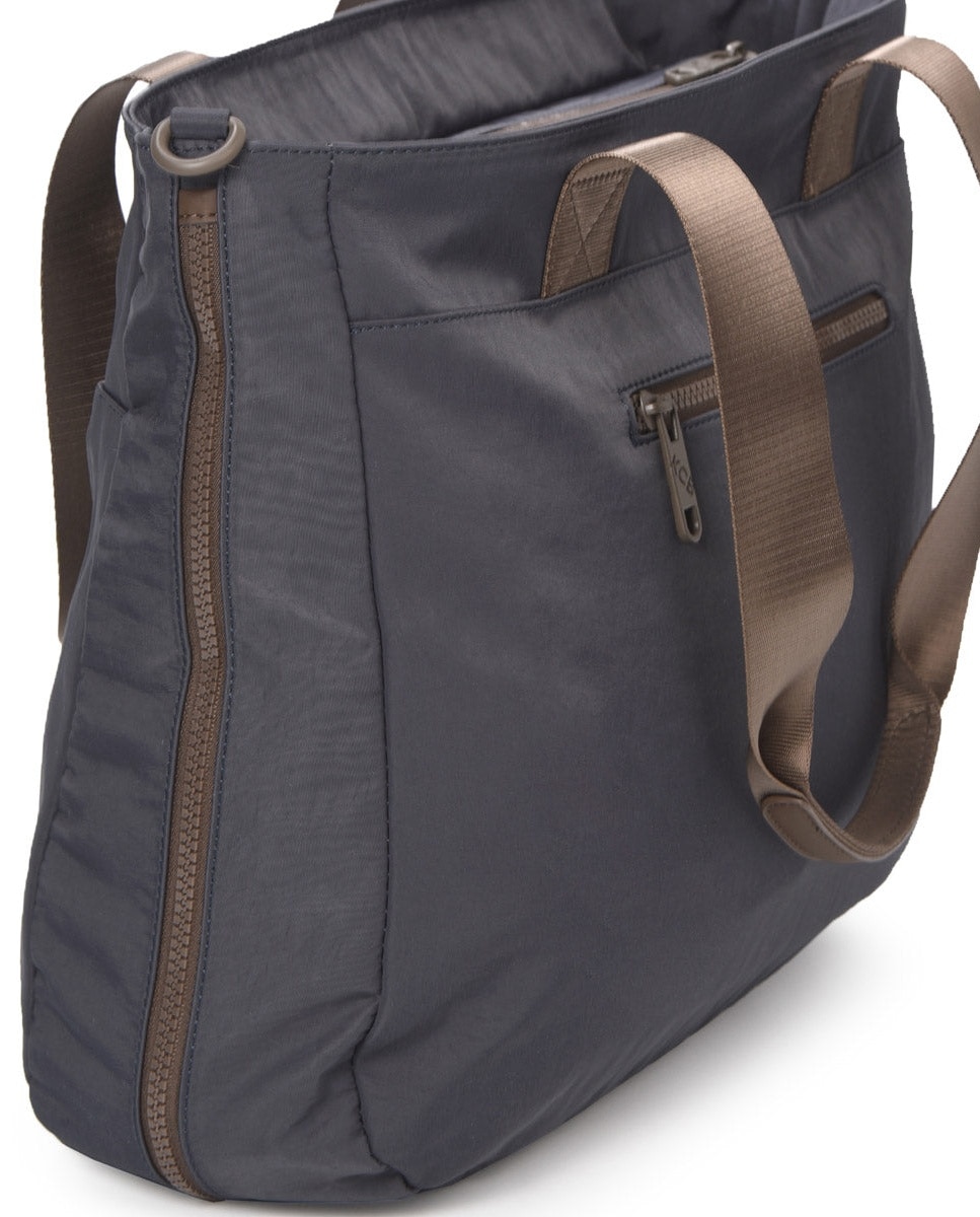 Shopper balloon color grisazul de mujer - Kcb - Azul / Gris Azul / Gris-8