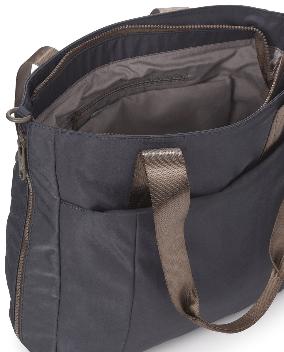Shopper balloon color grisazul de mujer - Kcb - Azul / Gris Azul / Gris-10