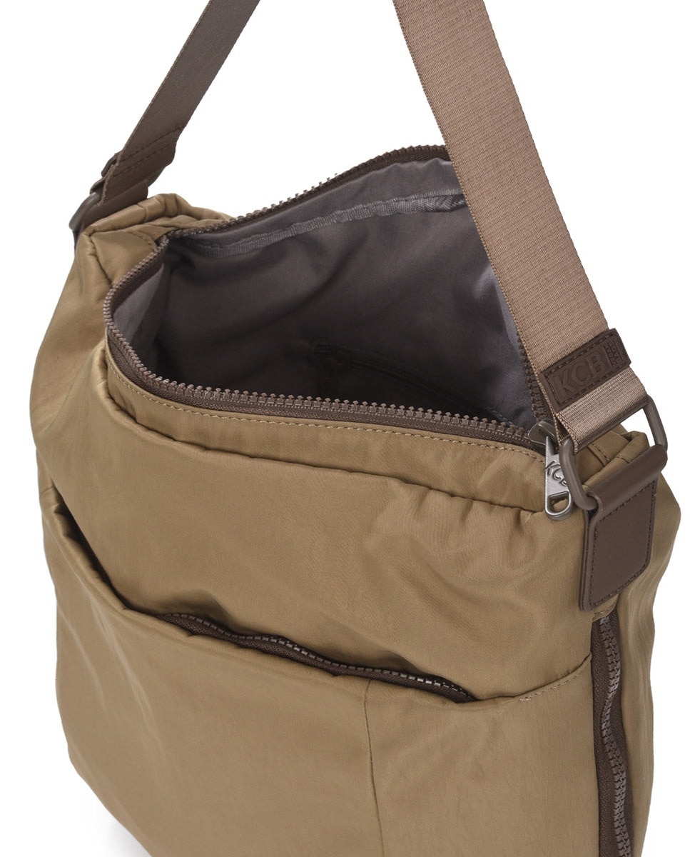 Bolso de hombro balloon color grisazul de mujer - Kcb - Kaki Kaki-4