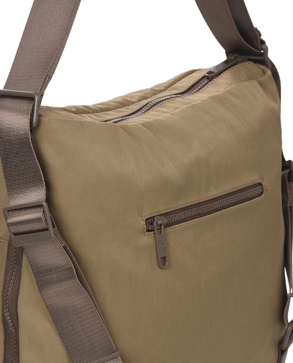 Bolso de hombro balloon mochila color khaki de mujer - Kcb - Kaki Kaki-2