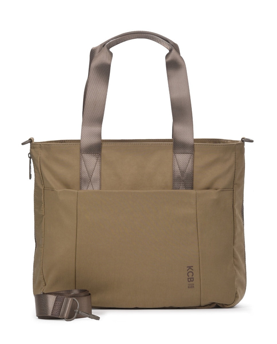 Shopper balloon color khaki de mujer - Kcb - Kaki Kaki-1