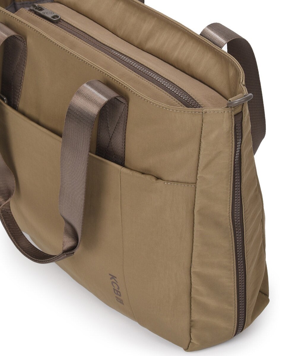 Shopper balloon color khaki de mujer - Kcb - Kaki Kaki-3