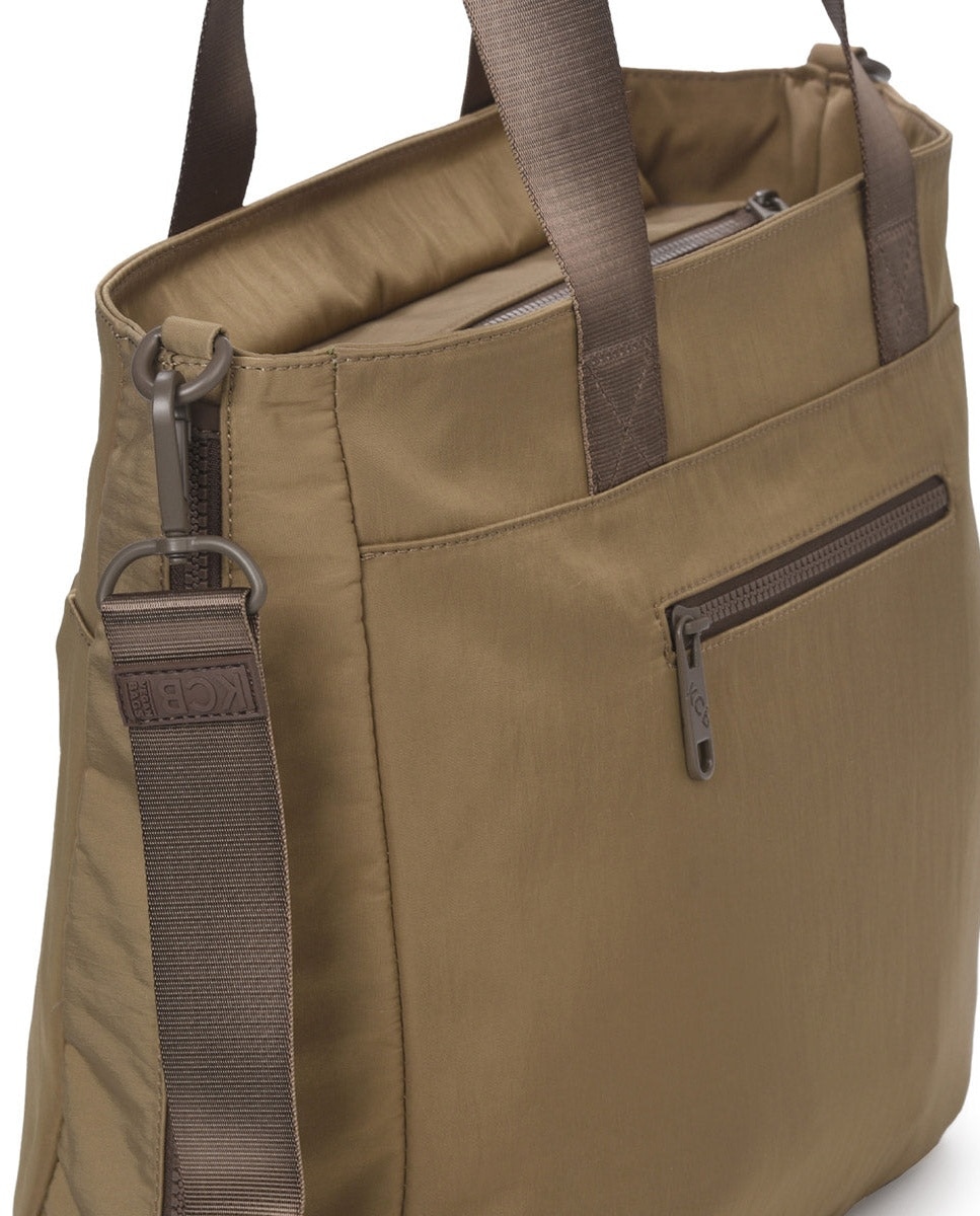 Shopper balloon color khaki de mujer - Kcb - Kaki Kaki-2