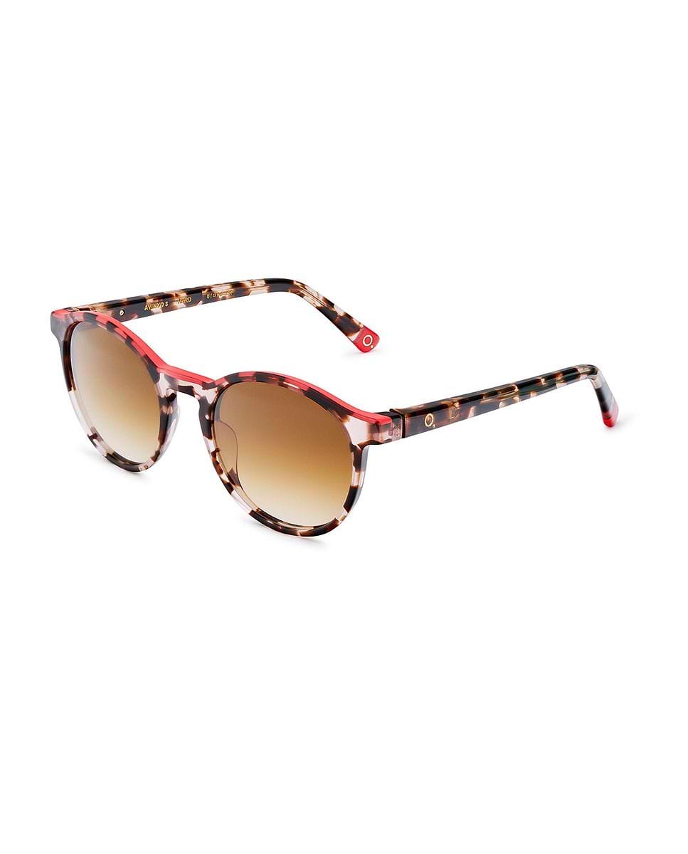 Imagen 2 de Gafas de sol avinyo 3 sun unisex redonda en acetato natural con lente mineralhigh definition - Etnia Barcelona - Marrón Marrón
