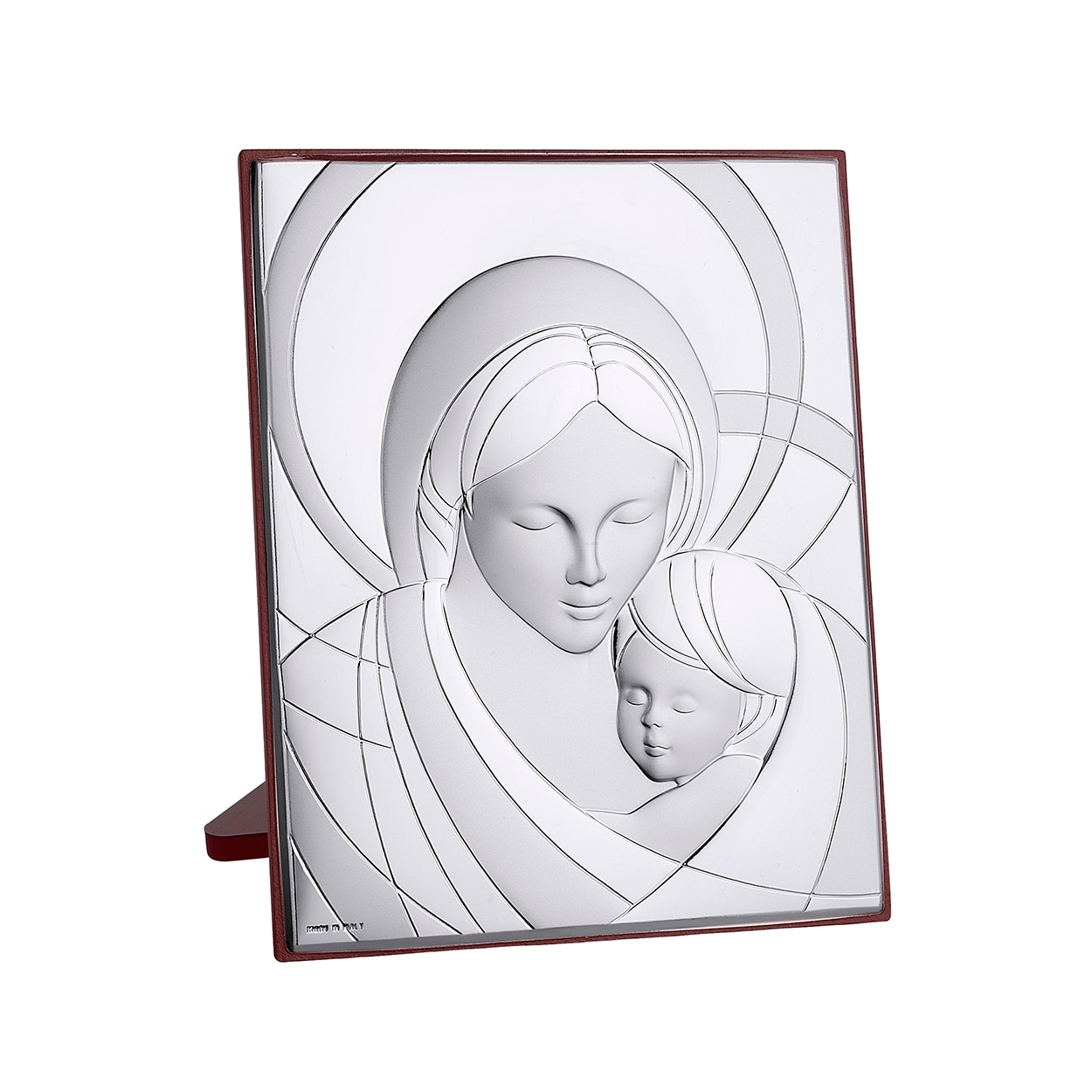 Imagen 1 de Icono plateado de la Virgen con el niño Pedro Durán - Plata Plata