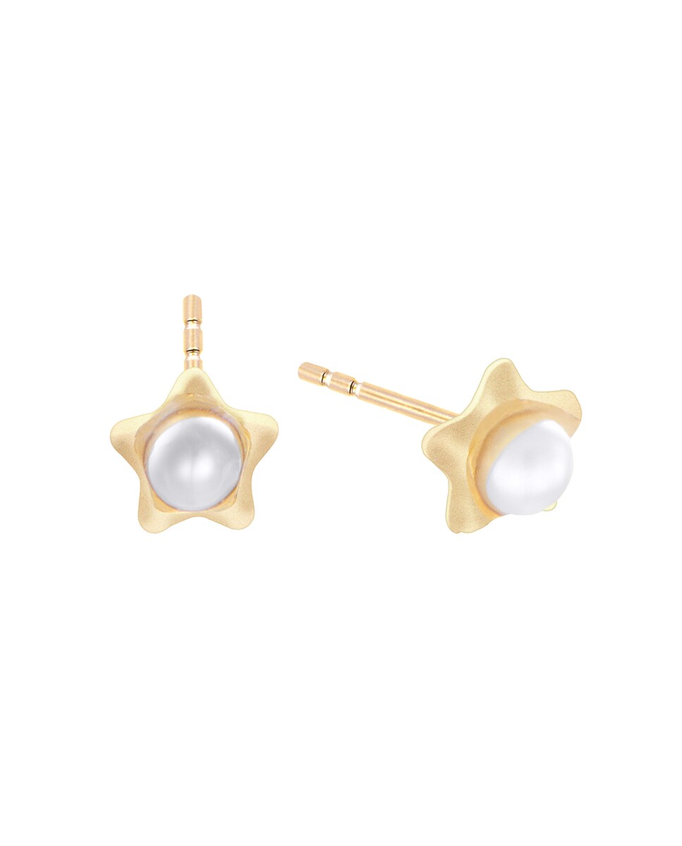 Pendientes Aurum realizados en oro amarillo de 18K Blanco-1