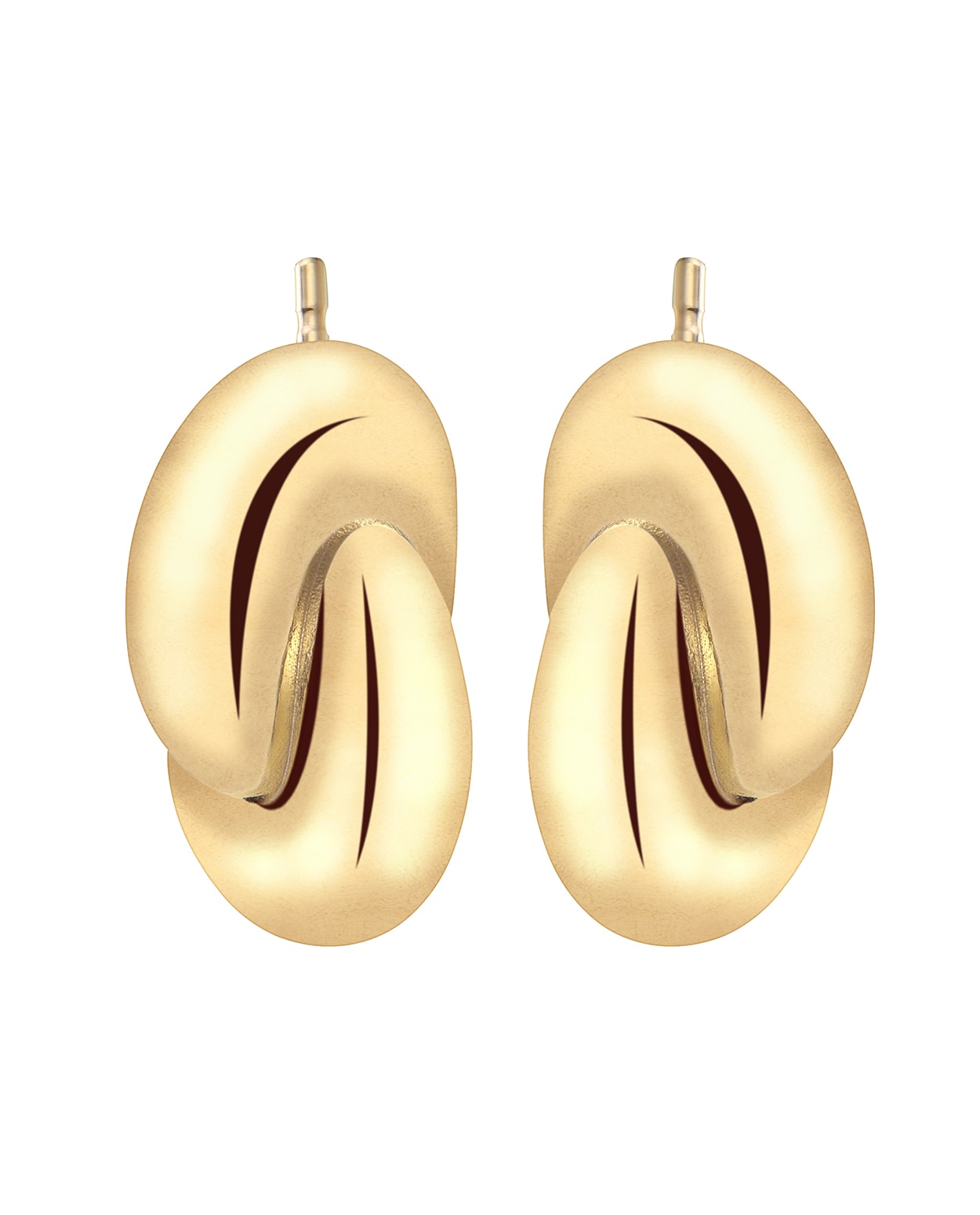 Imagen 1 de Pendientes Edicion Limitada de plata acabado en oro amarillo de 18k Oro