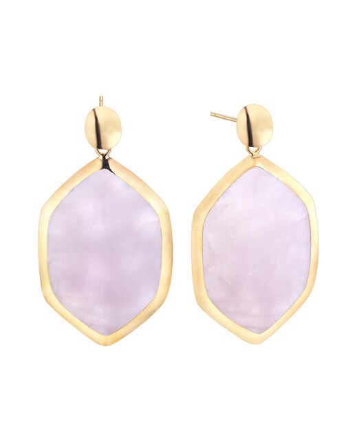 Imagen 0 de Pendientes Pendulo de plata acabado en oro 18K