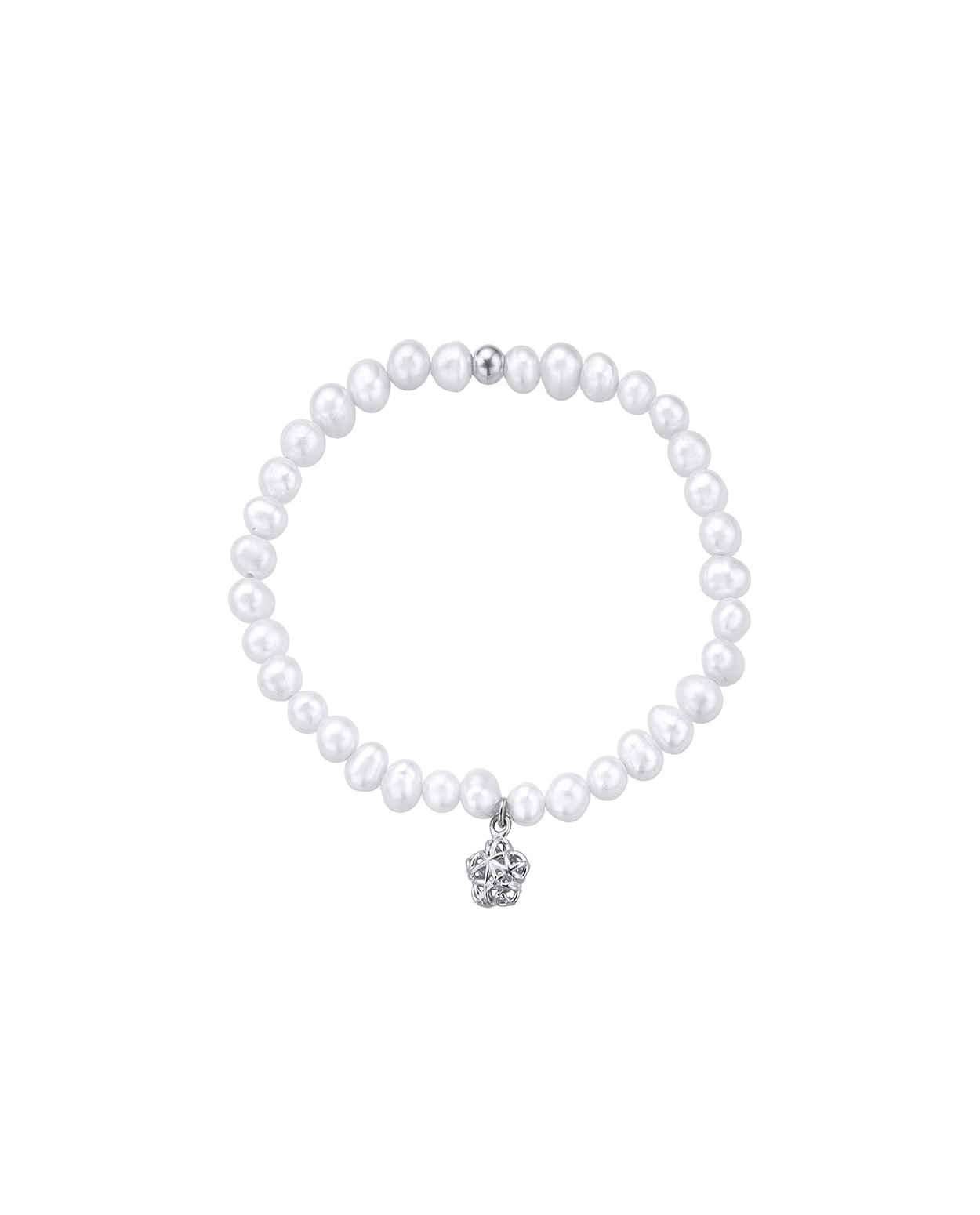 Imagen 0 de Pulsera Mi primera joya de plata acabado en rodio Blanco