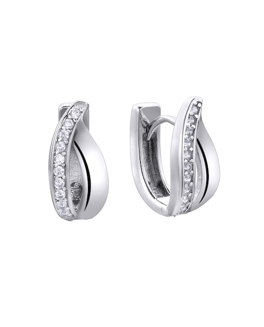 Imagen 0 de Pendientes Pretty jewels de plata acabado en rodio