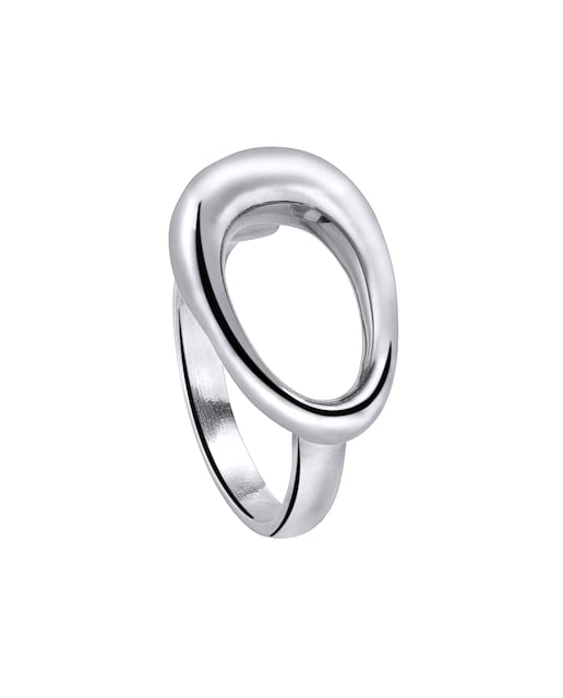 Imagen 0 de Anillo Oh! de plata acabado en rodio