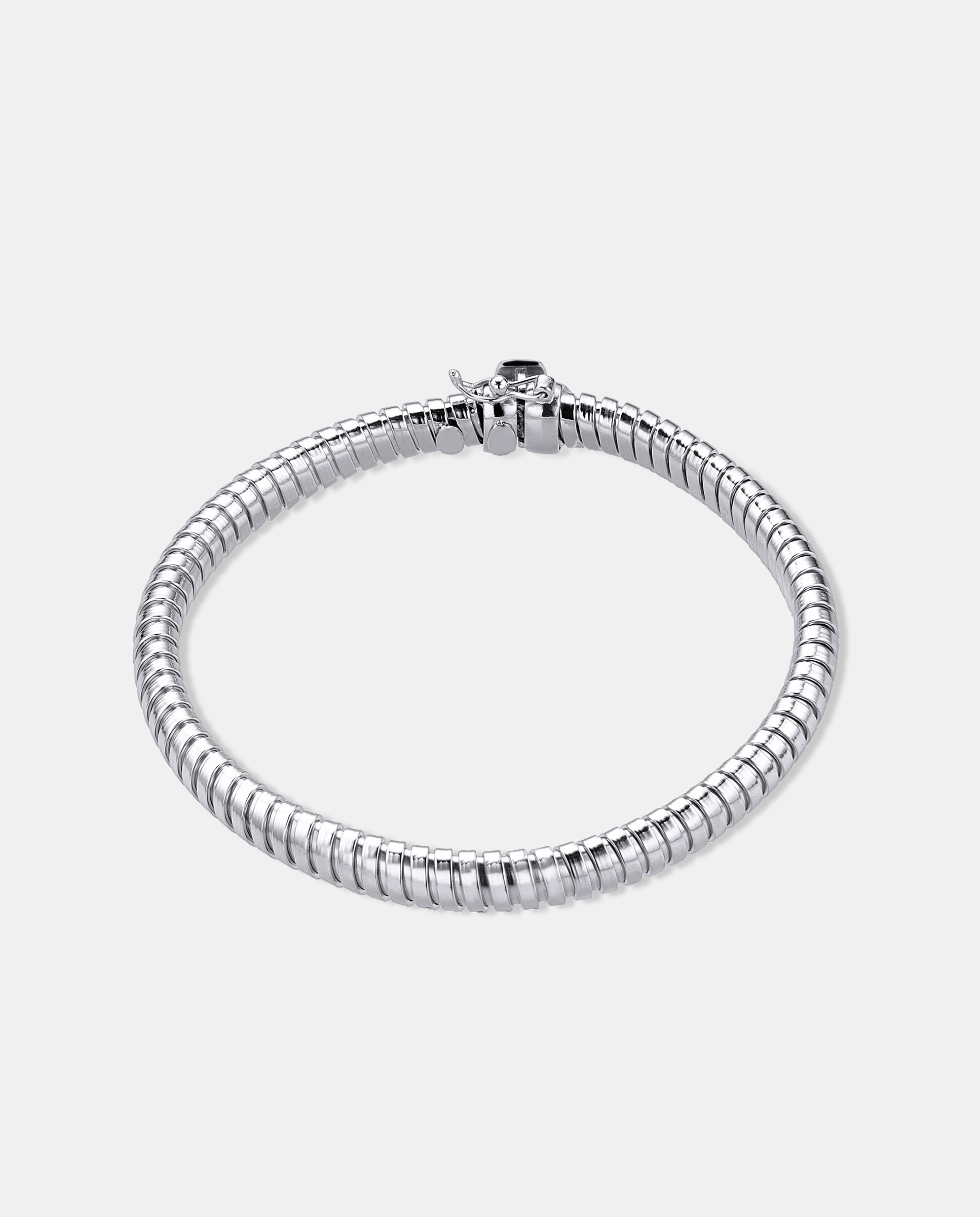 Imagen 0 de Pulsera tubogas salomónico de plata Plata
