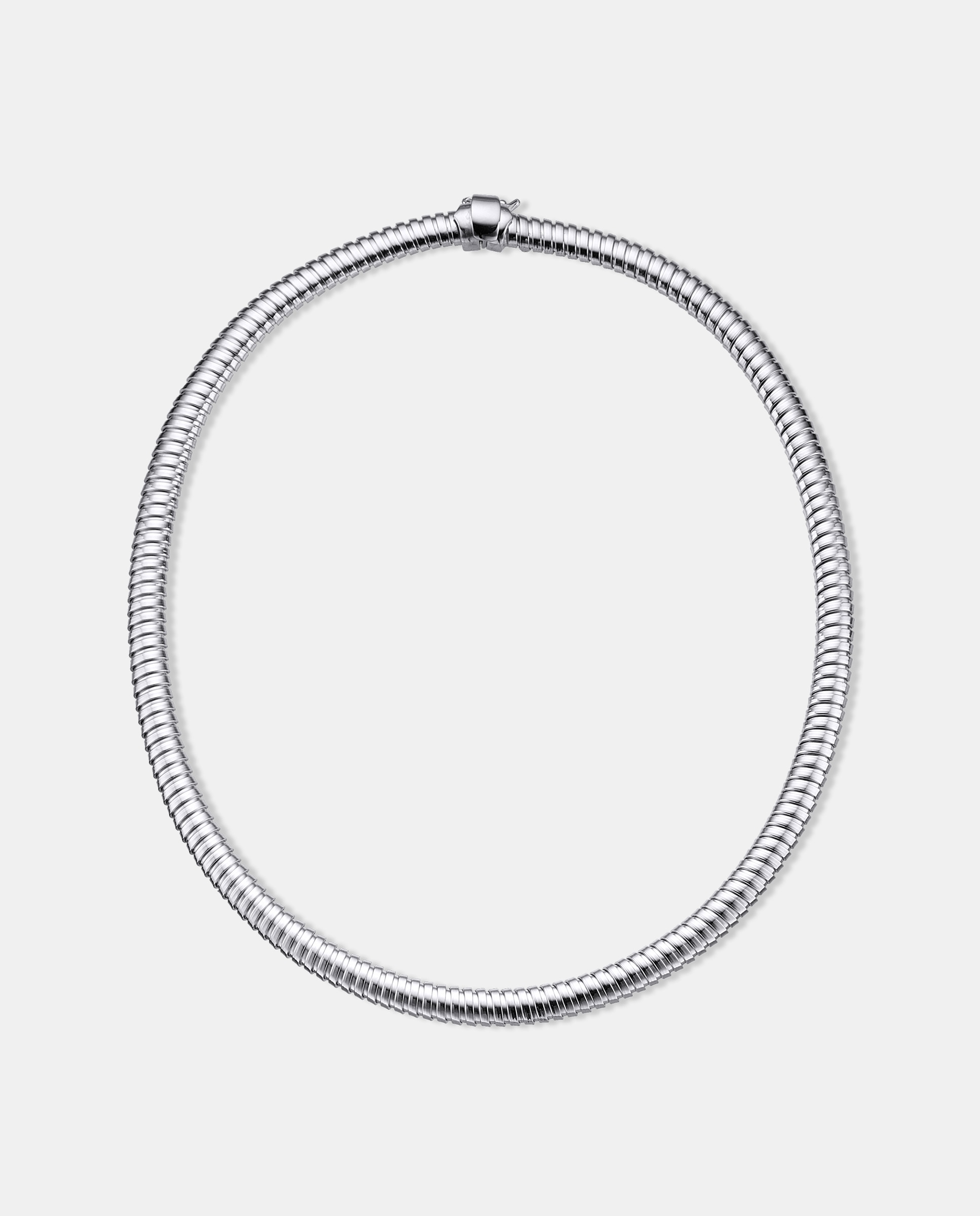 Imagen 0 de Collar tubogas salomónico de plata Plata