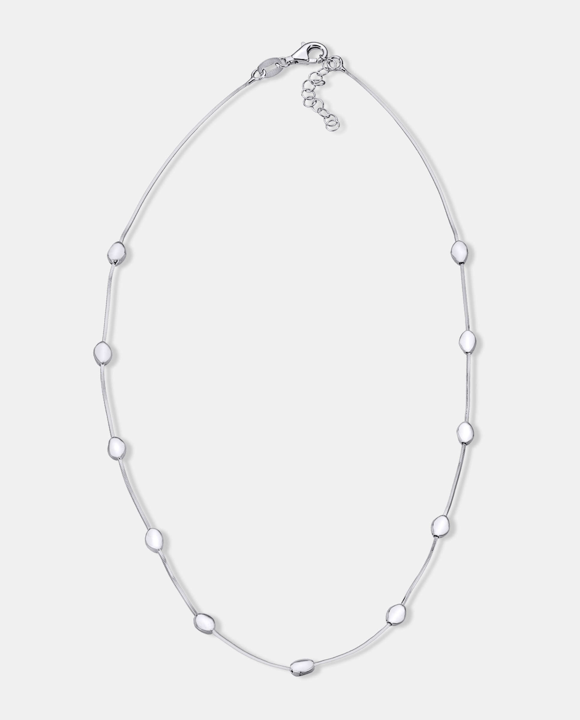 Imagen 0 de Collar piccola de plata con acabado en rodio Dorado