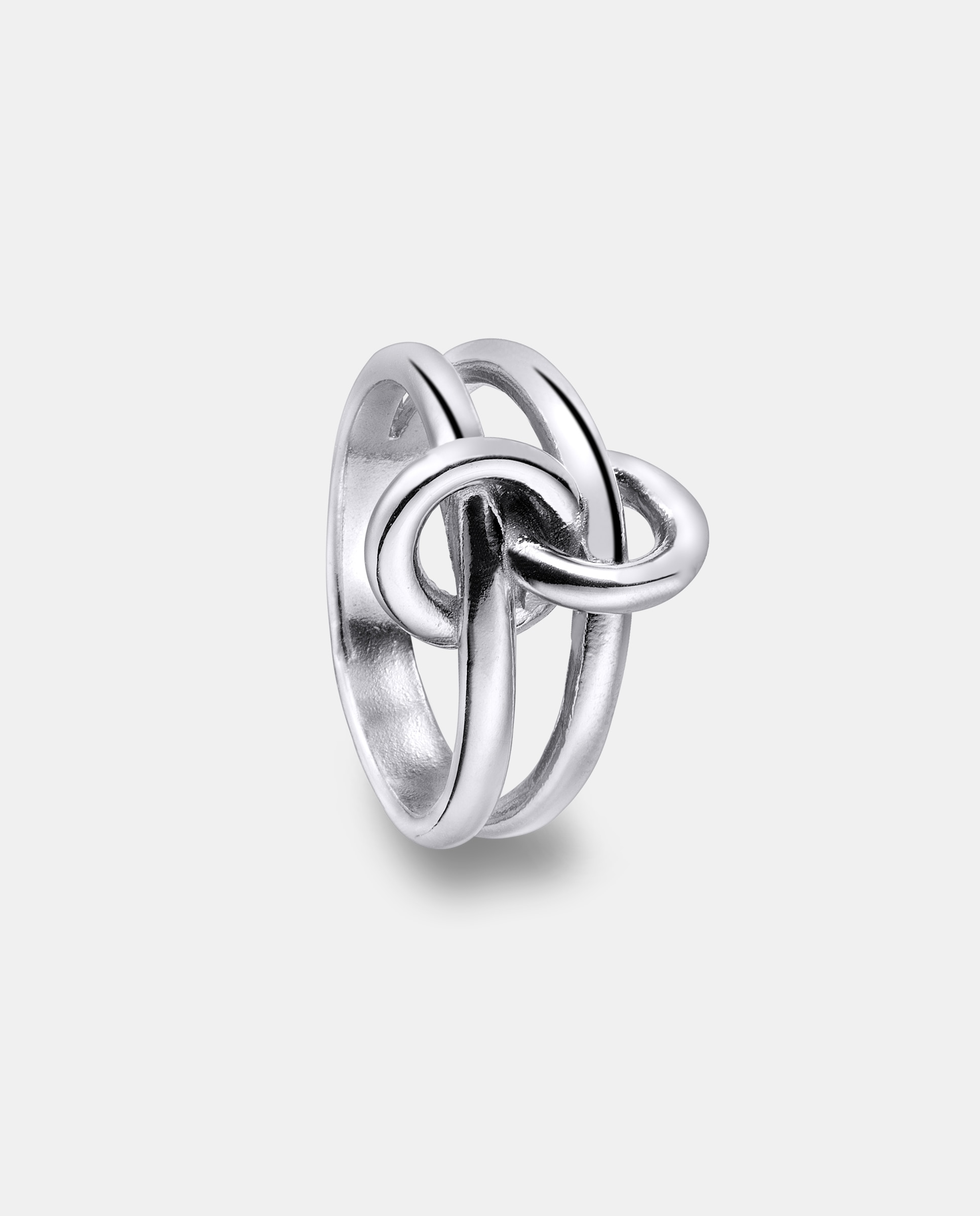 Imagen 0 de Anillo day & day  nudo de circulos,  talla 10 Plata