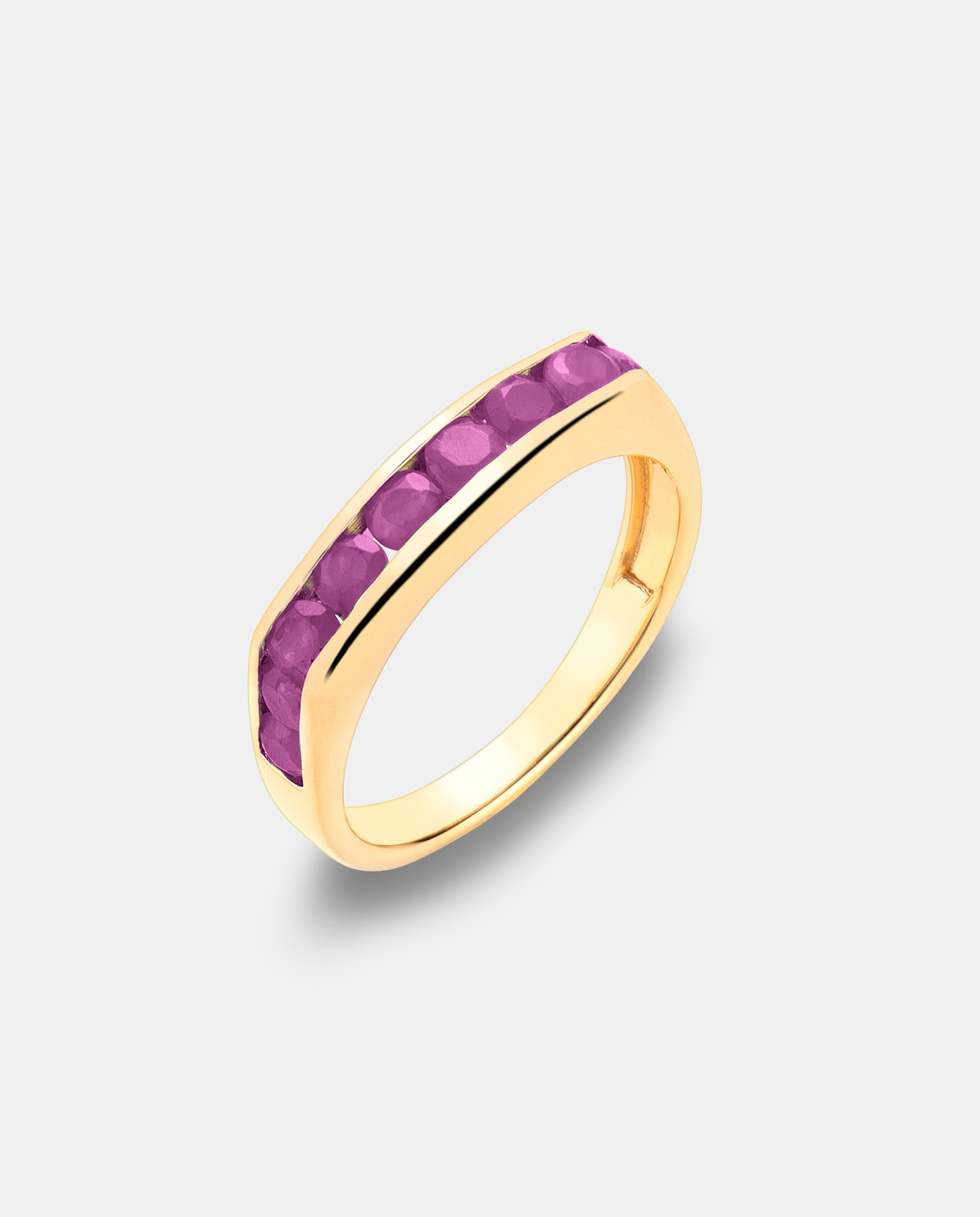 Imagen 0 de Anillo beautiful rubi, dorado, talla 10 Rubí
