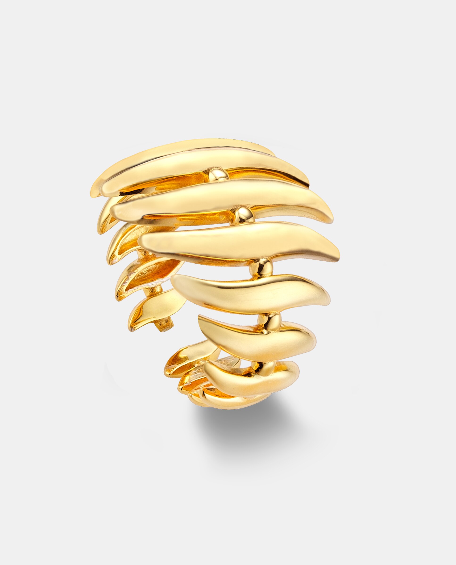 Imagen 0 de Anillo edición limitada de plata con acabado de oro amarillo 18k Dorado