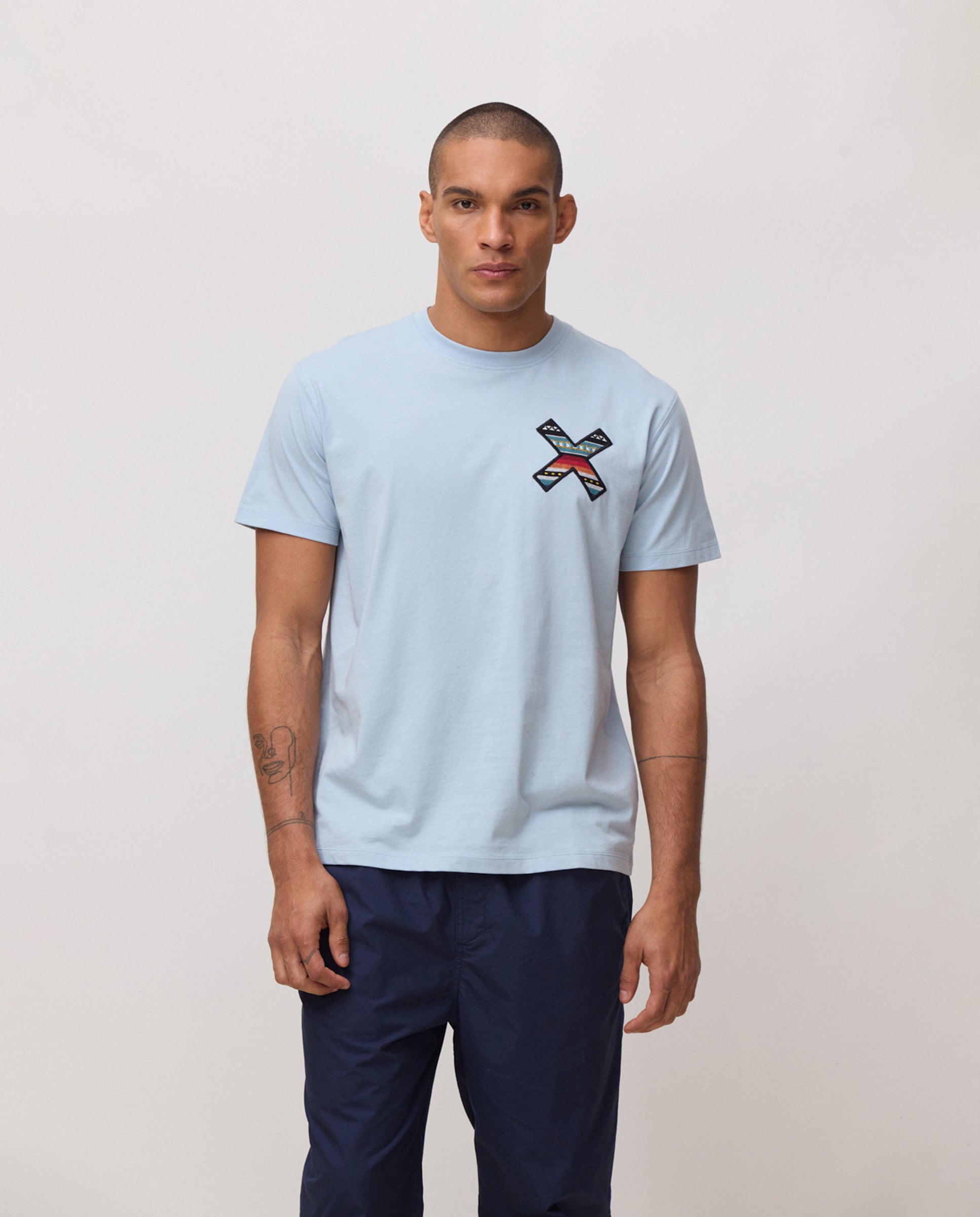 Camiseta de hombre classic ice blue - Blue Banana - Azul grisáceo Azul grisáceo-1
