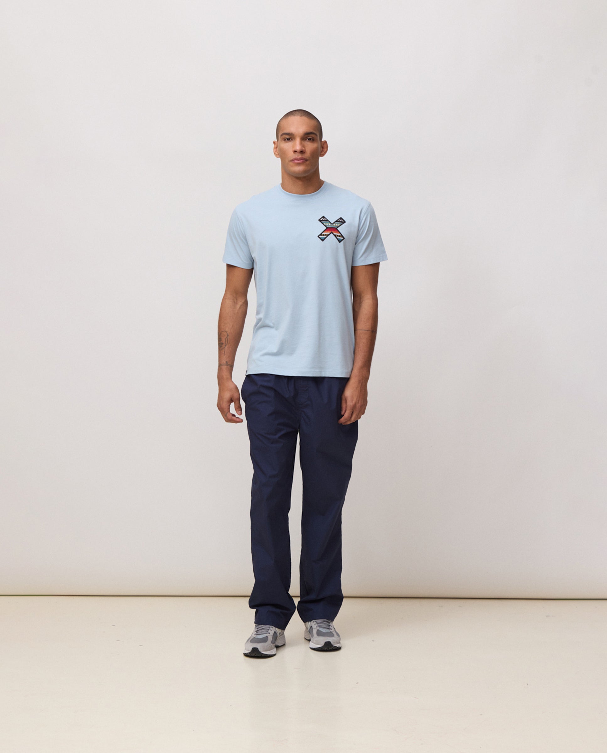 Camiseta de hombre classic ice blue - Blue Banana - Azul grisáceo Azul grisáceo-3