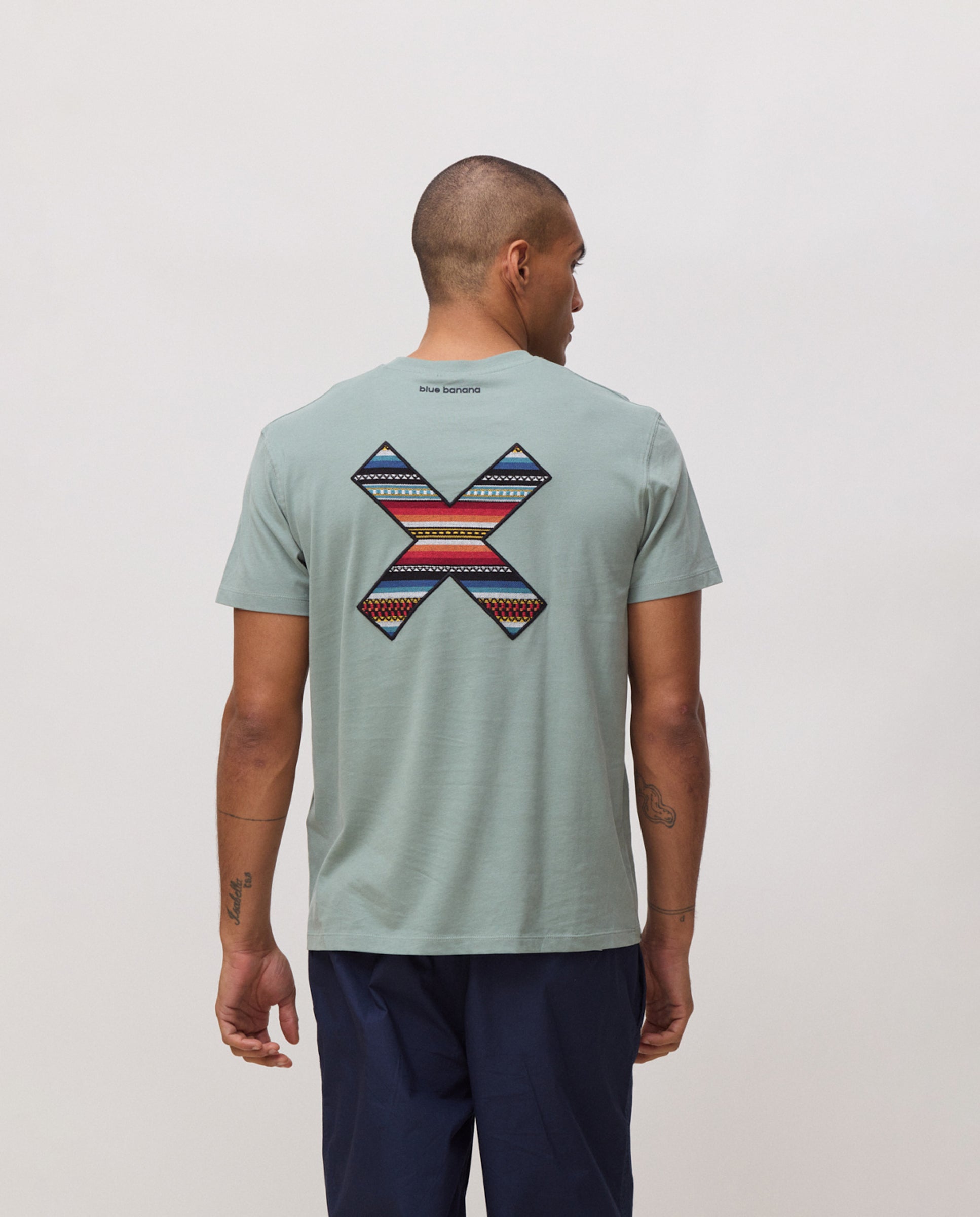 Camiseta de hombre de 100% algodón orgánico classic mint - Blue Banana - Verde menta Verde menta-2