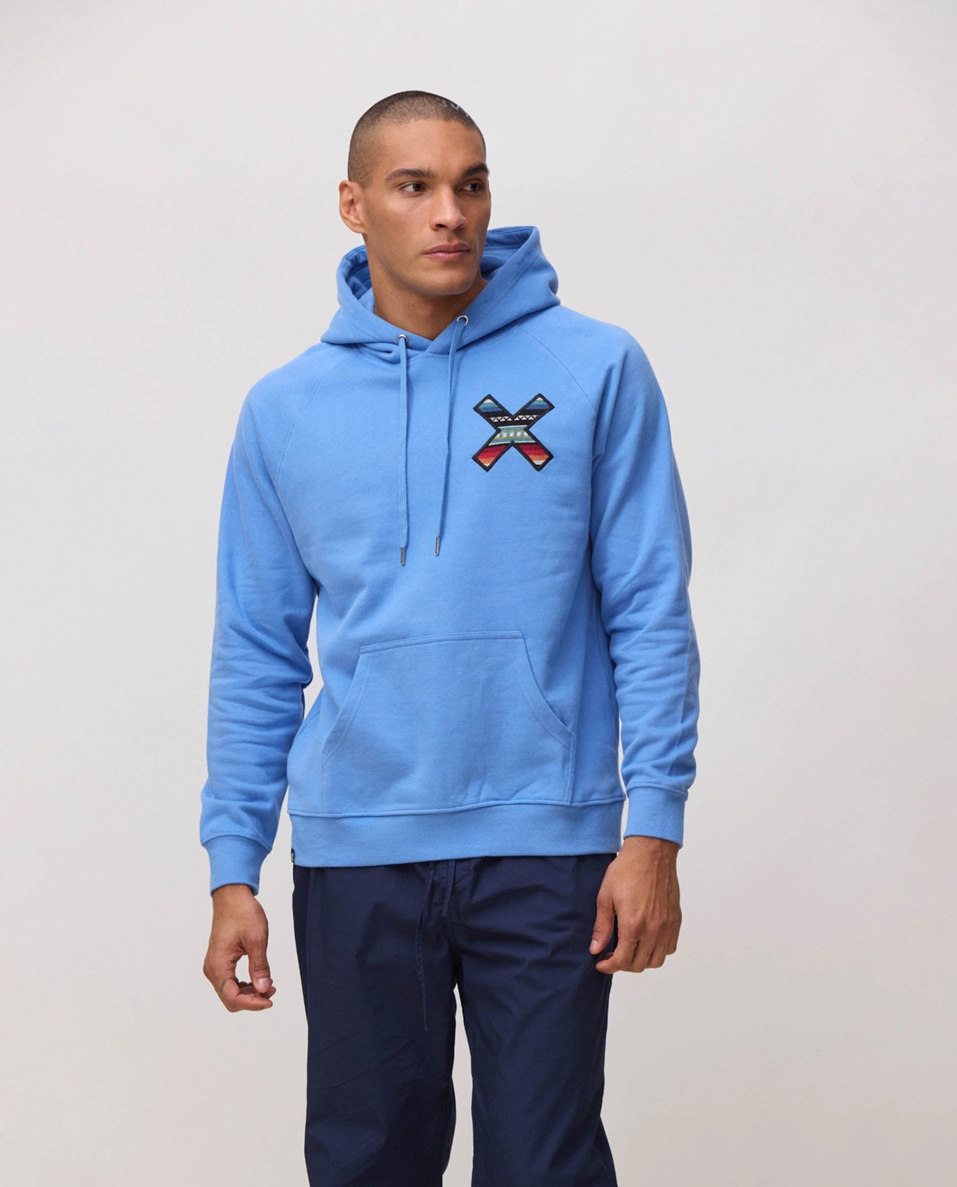 Imagen 0 de Sudadera de hombre con capucha classic jay blue Azul claro