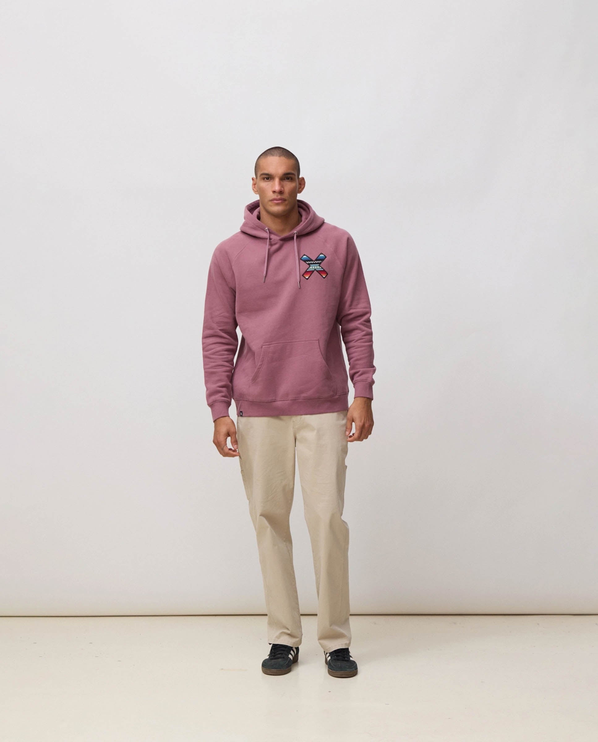 Sudadera de hombre con capucha classic berry - Blue Banana - Malva Malva-3