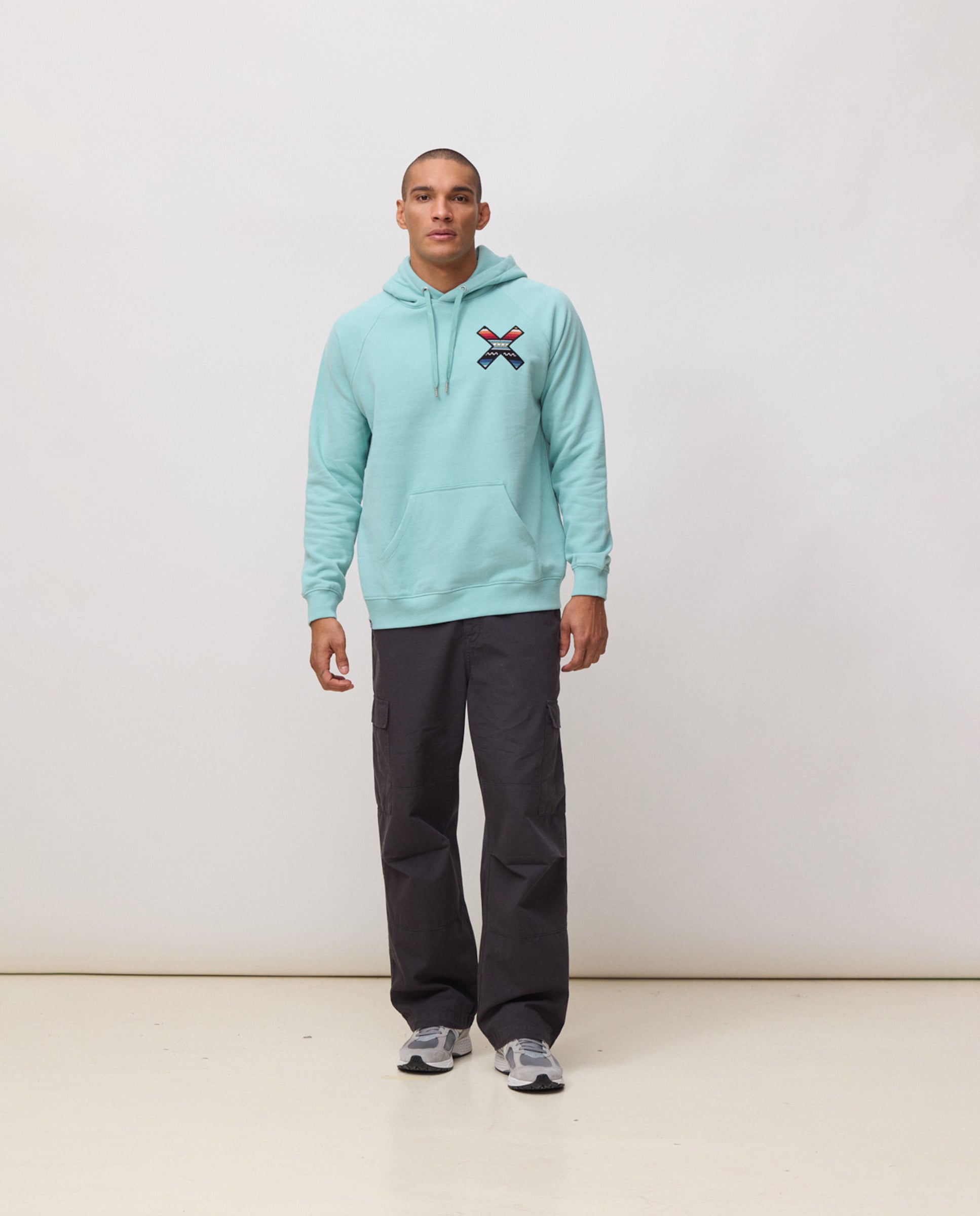 Imagen 3 de Sudadera de hombre con capucha Classic acqua - Blue Banana - Turquesa Turquesa