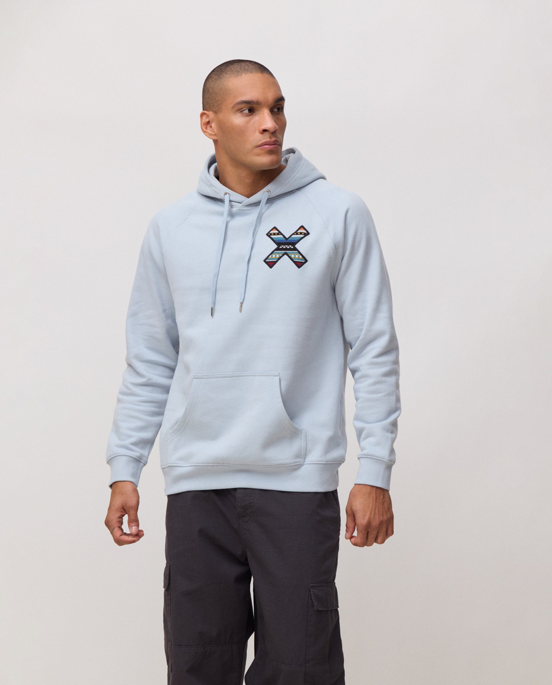 Imagen 0 de Sudadera de hombre con capucha classic ice blue Azul grisáceo