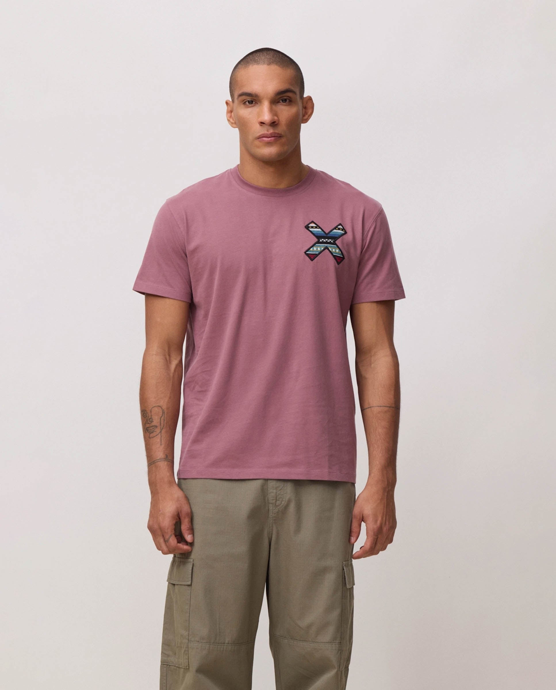 Imagen 0 de Camiseta de hombre de 100% algodón orgánico classic berry Malva
