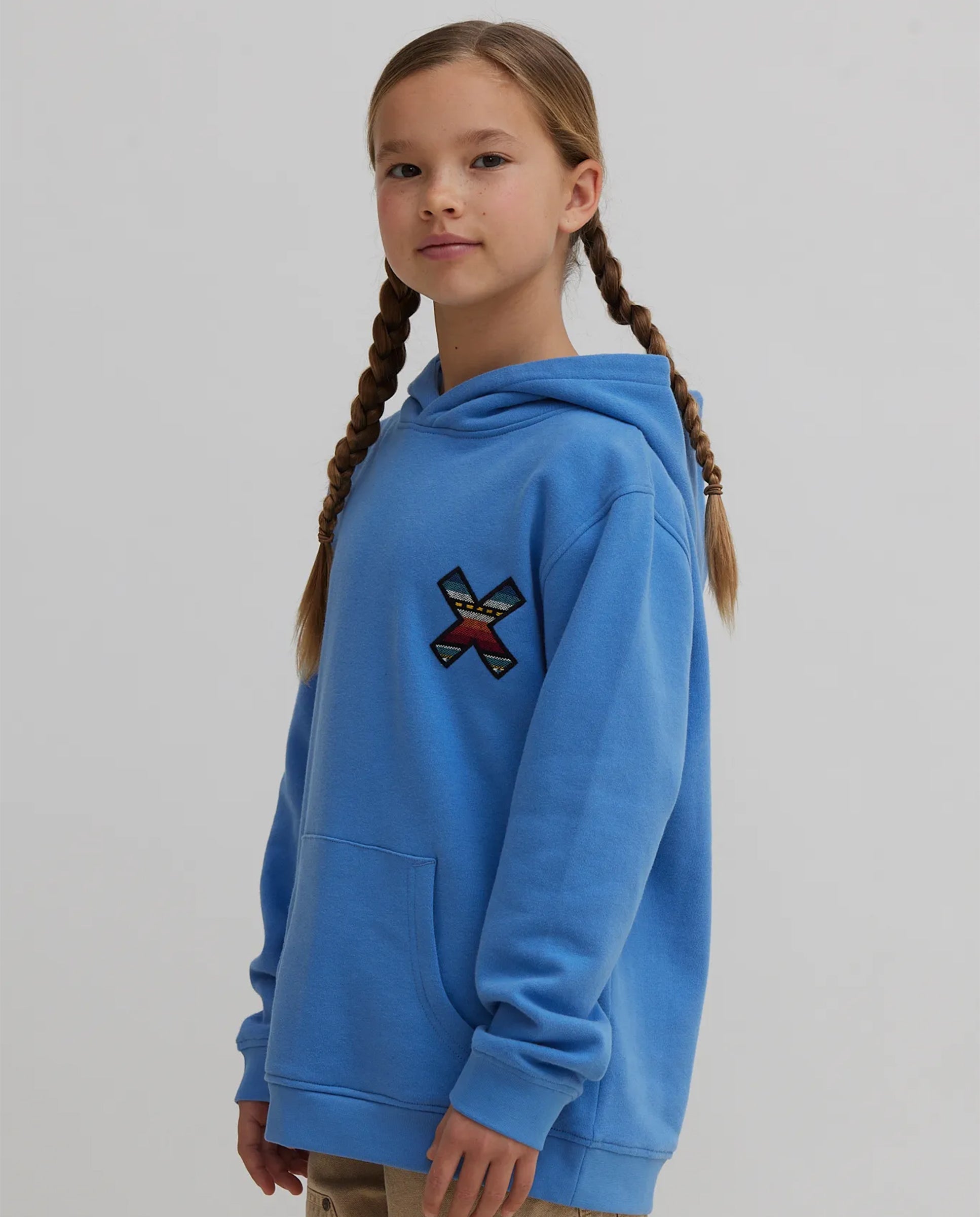 Imagen 0 de Sudadera con capucha de 100% algodón orgánico classic jay blue Azul claro