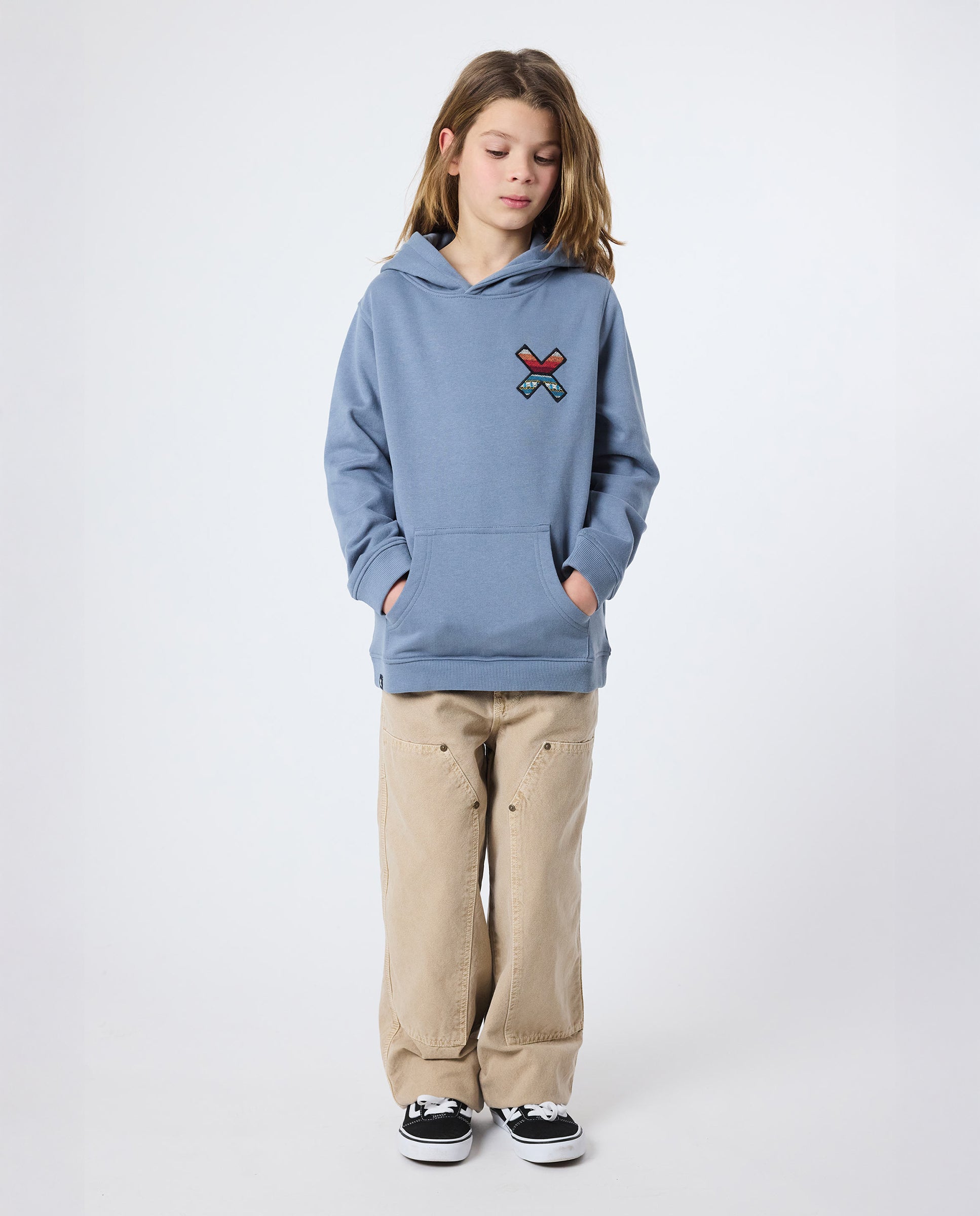 Imagen 3 de Sudadera con capucha de 100% algodón orgánico classic sky blue - Blue Banana - Azul grisáceo Azul grisáceo