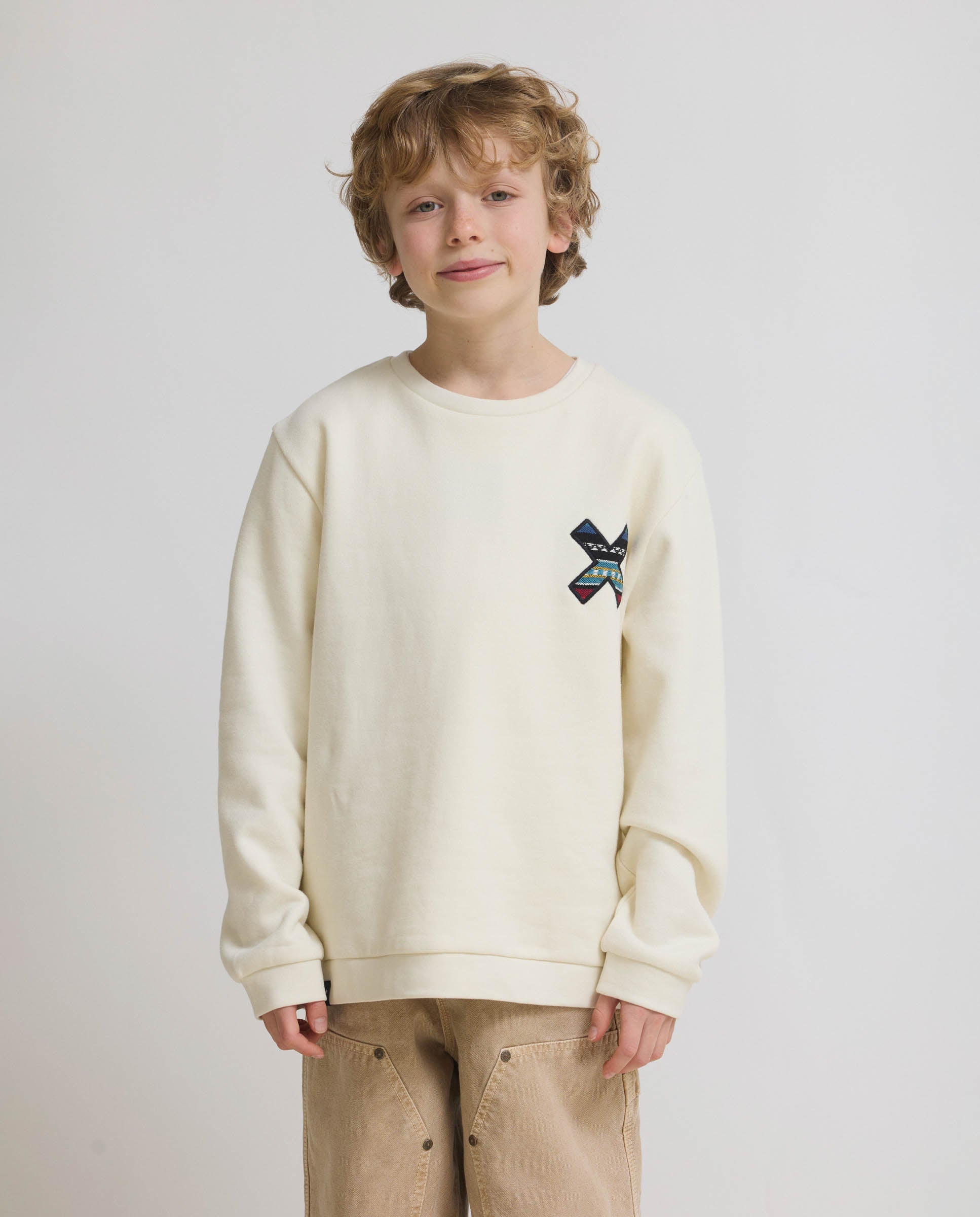 Imagen 0 de Sudadera de 100% algodón orgánico classic blanco roto Blanco roto