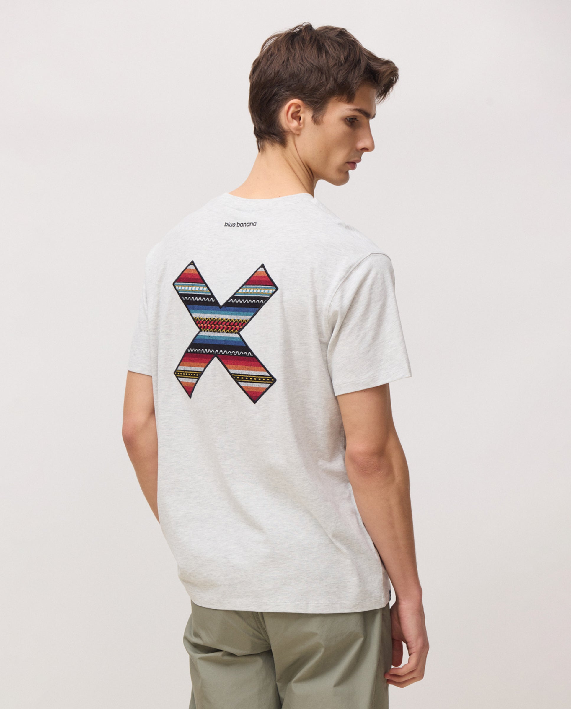 Camiseta de hombre classic - Blue Banana - Gris claro Gris claro-2