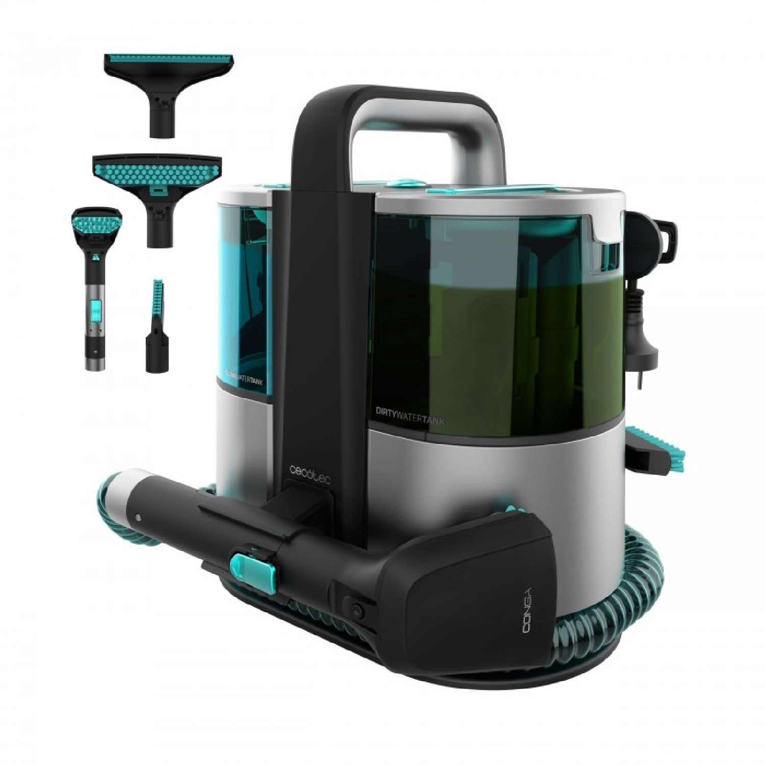 Imagen 0 de Aspirador para tapicerías con cable Cecotec Conga 4000 Carpet&Spot Clean XL Advance Gris
