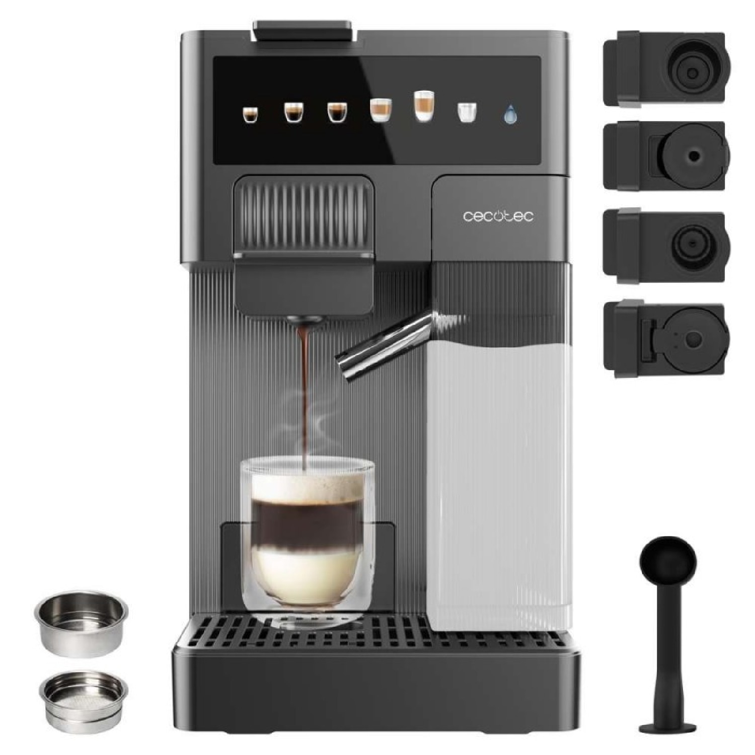 Cecotec - Cafetera de cápsulas Cecotec FreeStyle Latte T.