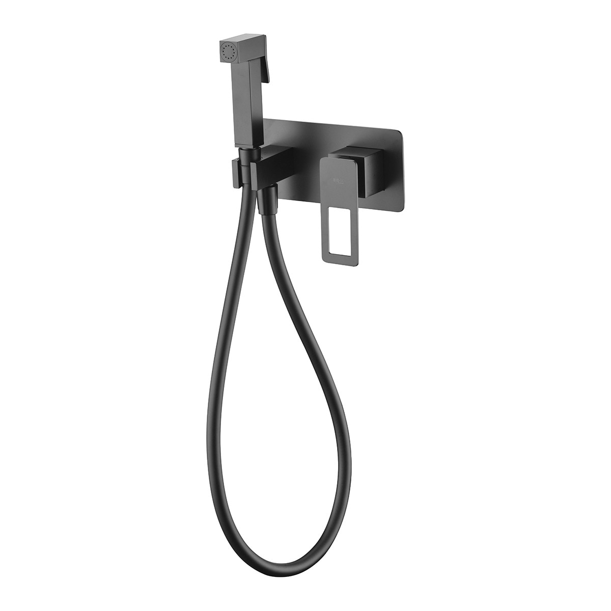 Imagen 1 de Grifo empotrado monomando para bidé Suecia Imex - Negro mate Negro mate