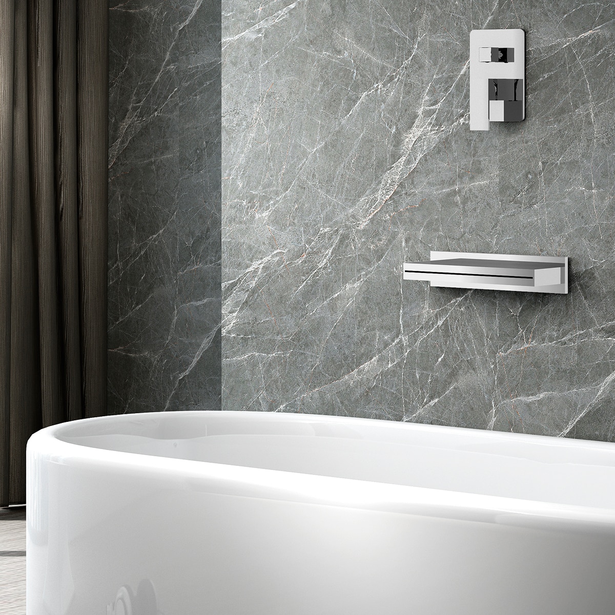 Rociador cascada 30 cm Imex - Cromo Cromo-2