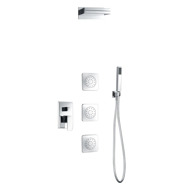 Imagen 1 de Conjunto de ducha empotrado monomando Formentera Imex - Cromo Cromo