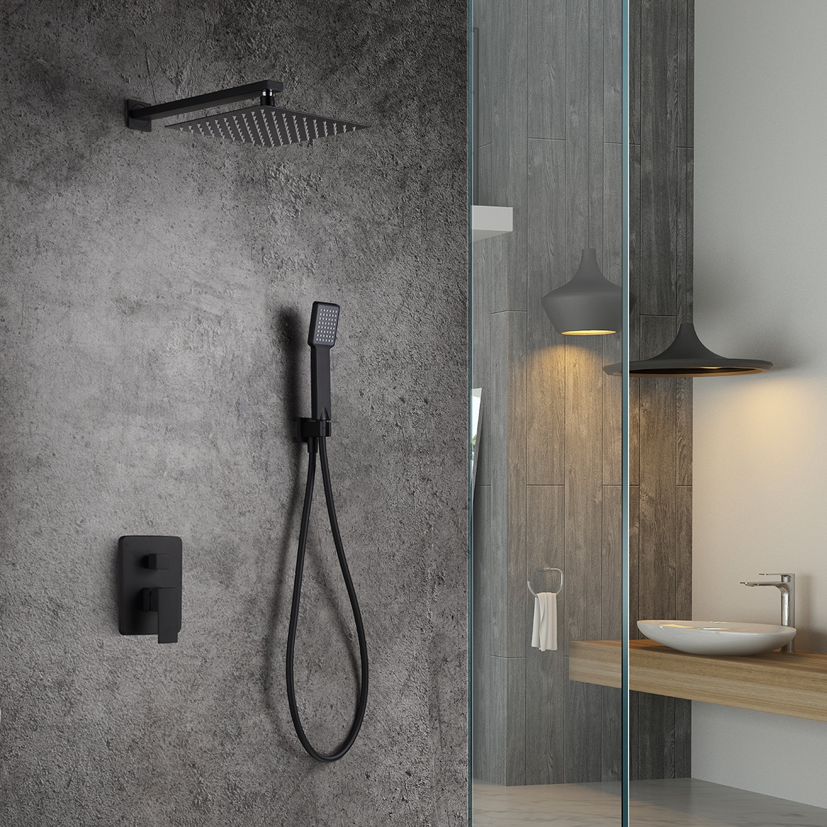 Imagen 0 de Conjunto Ducha DUBLIN Monomando empotrado cromo Cromo