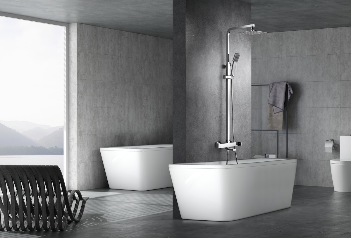 Conjunto de bañera monomando Fiyi Imex Cromo-2